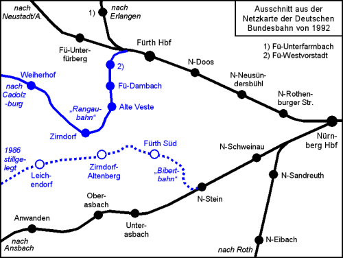 DB-Netzkarte von 1992